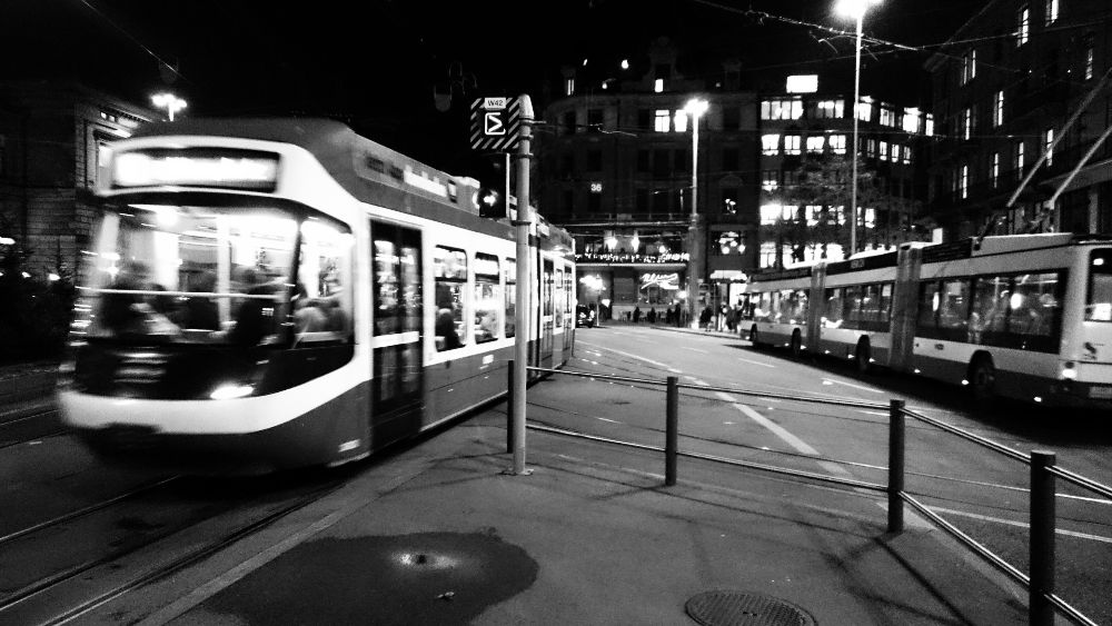 Tram and Bus – Sony Xperia Z3 compact smartphone. Developed with Snapseed